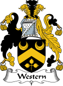 English Coat of Arms for the family Western