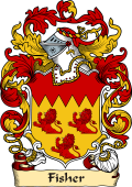 English or Welsh Family Coat of Arms (v.23) for Fisher (1627)