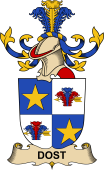 Republic of Austria Coat of Arms for Dost de Dostenberg
