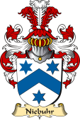 v.23 Coat of Family Arms from Germany for Niebuhr