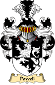 English Coat of Arms (v.23) for the family Powell (Wales)