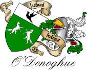 Sept (Clan) Coat of Arms from Ireland for O'Donoghue