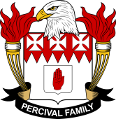 Coat of arms used by the Percival family in the United States of America