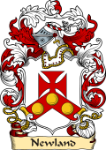 English or Welsh Family Coat of Arms (v.23) for Newland (Southampton, and Devonshire)