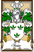 Scottish Coat of Arms Bookplate for Irvine