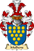 v.23 Coat of Family Arms from Germany for Mulhens