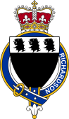 British Garter Coat of Arms for Richardson (England)