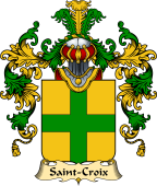 French Family Coat of Arms (v.25) Saint-Croix
