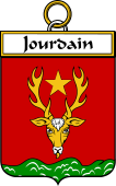 French Coat of Arms Badge for Jourdain
