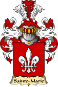 French Family Coat of Arms (v.23) for Sainte-Marie