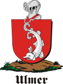 German shield on a mount for Ulmer