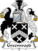 English Coat of Arms for the family Greenwood