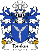 Welsh Coat of Arms for Tomkin (of Shocklach, Cheshire)