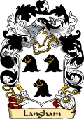 English or Welsh Family Coat of Arms (v.23) for Langham