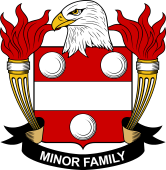 Coat of arms used by the Minor family in the United States of America