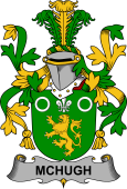 Irish Coat of Arms for McHugh or MacHugh