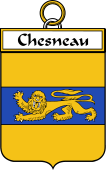 French Coat of Arms Badge for Chesneau