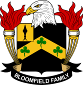 Coat of arms used by the Bloomfield family in the United States of America