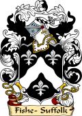 English or Welsh Family Coat of Arms (v.23) for Fishe- Suffolk (or Fish and Coventry)