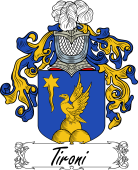 Araldica Italiana Coat of arms used by the Italian family Tironi