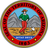 US State Seal for Arizona 1863-b