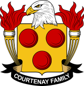 American Coat of Arms for Courtenay