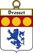 French Coat of Arms Badge for Brosset