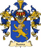 Italian Family Coat of Arms (v.25a) Sanna