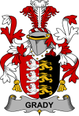 Irish Coat of Arms for Grady or O'Grady