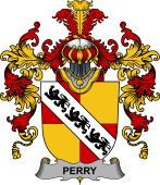 Irish Family Coat of Arms (v.25b) Perry