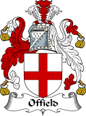 English Coat of Arms for the family Offield or Ofield