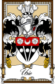 Scottish Coat of Arms Bookplate for Urie