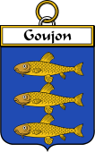 French Coat of Arms Badge for Goujon