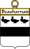 French Coat of Arms Badge for Beauharnais