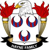 Coat of arms used by the Hayne family in the United States of America