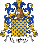 Coat of Arms from France for Pierre (de la) or Delapierre