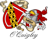 Sept (Clan) Coat of Arms from Ireland for O'Quigley