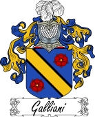 Araldica Italiana Coat of arms used by the Italian family Galliani