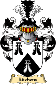 English Coat of Arms (v.23) for the family Kitchens
