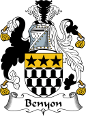 English Coat of Arms for the family Benyon