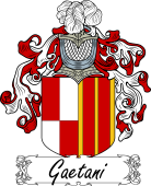 Araldica Italiana Coat of arms used by the Italian family Gaetani