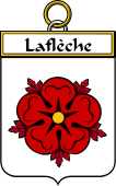 French Coat of Arms Badge for Laflèche (Flèche de la)