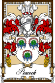 Scottish Coat of Arms Bookplate for Peacock (Bridge End)