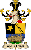 Republic of Austria Coat of Arms for Gerstner (de Gerstenkern)