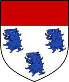 English Family Shield for Seagrim or Seagram
