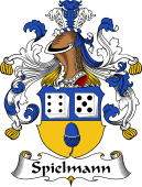German Wappen Coat of Arms for Spielmann
