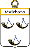 French Coat of Arms Badge for Guichard
