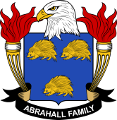 Coat of arms used by the Abrahall family in the United States of America