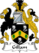 English Coat of Arms for the family Gillam
