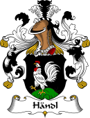 German Wappen Coat of Arms for Händl